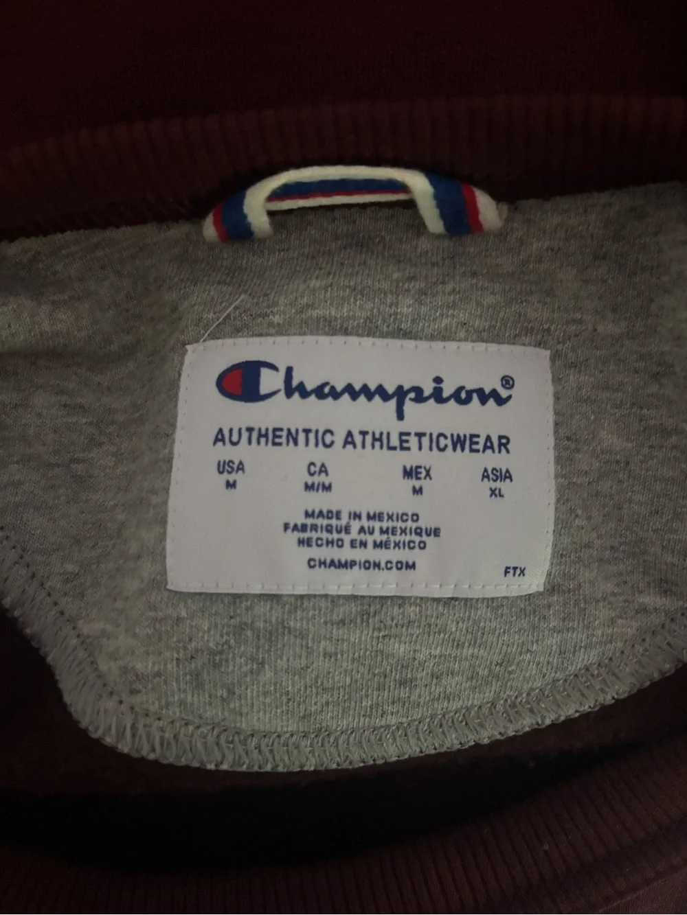 Champion Men's Crewneck Sweatshirt - Burgundy Wine